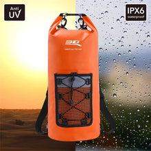 Load image into Gallery viewer, 3D MAXpider Roll-Top Dry Bag Backpack - Black - Additional View 6