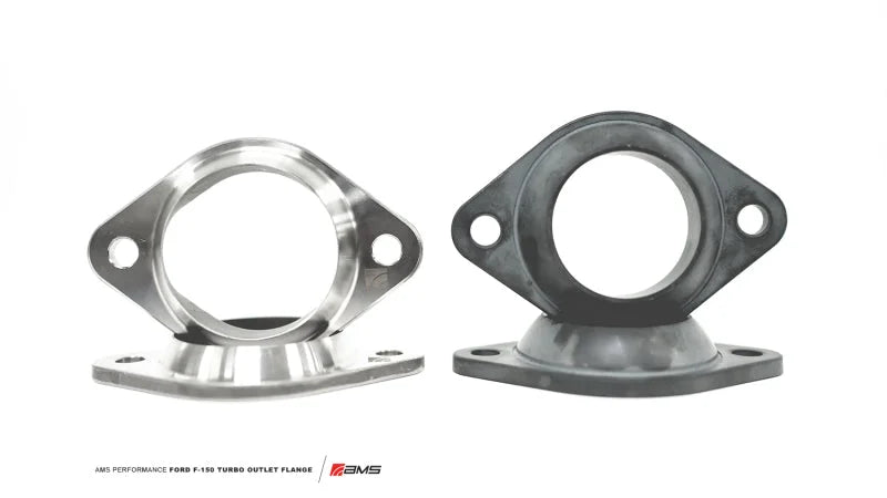 AMS Performance 2015+ Ford F-150/F-150 Raptor 3.5L Ecoboost Turbine Housing Adapter Kit - Side View