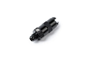 AMS Performance 5/16 Quick Connect to -6AN Inline Fuel Pulsation Damper - Side View