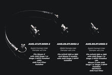 Load image into Gallery viewer, AMS Performance 5/16 Quick Connect to -6AN Inline Fuel Pulsation Damper - Back View