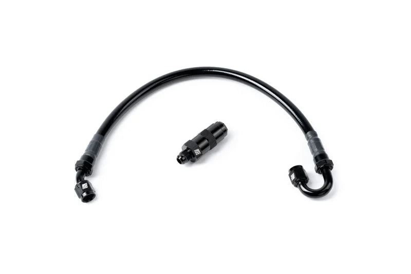 AMS Performance 5/16 Quick Connect to -6AN Inline Fuel Pulsation Damper w/ -6AN Fuel Line - Additional View 6