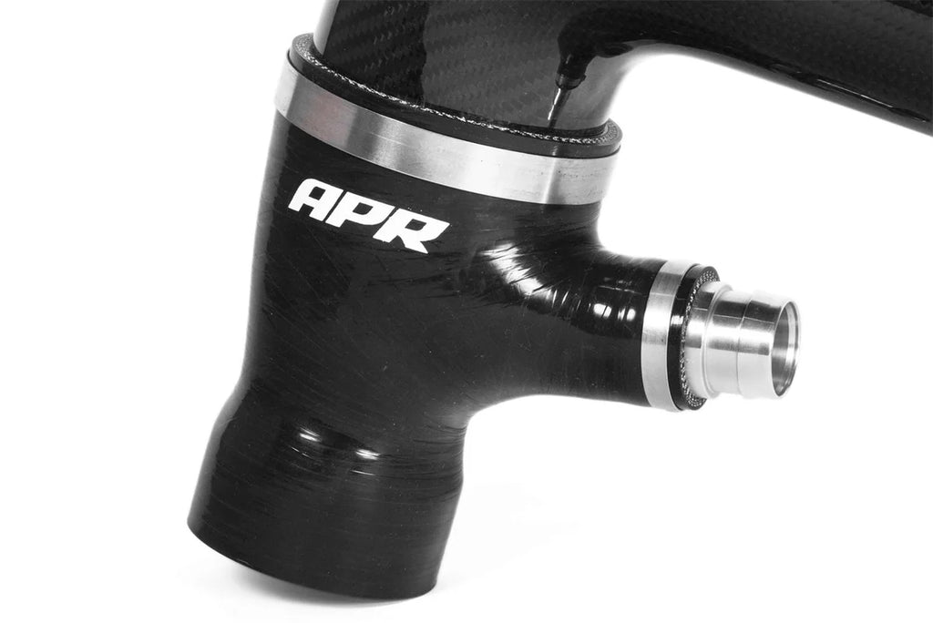 APR APR Carbon Fiber Intake System: Rear Turbo Inlet Pipe, 1.8T/2.0T EA888 PQ35 CI100035-B - Side View