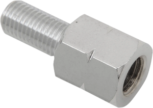 Adapter - Mirror - Universal - M10 x 1.25 Male | M10 x 1.25 (Left Hand) Female - Chrome - Main Product View