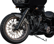 Load image into Gallery viewer, Arlen Ness Fat Tire Fork Boot Cover - Black Anodized - Smooth 20-042 - Side View