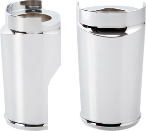 Arlen Ness Fat Tire Fork Boot Cover - Chrome - Smooth 20-041