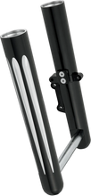 Load image into Gallery viewer, Arlen Ness Fork Legs - Black Anodized - Deep Cut - Dual Disc 40-512 - Side View
