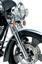 Load image into Gallery viewer, Arlen Ness Fork Legs - Black Anodized - Hot Legs - Custom Single Disc - 10-Gauge 40-521 - Back View