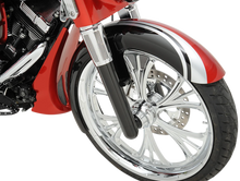 Load image into Gallery viewer, Arlen Ness Fork Legs - Black Anodized - Hot Legs - Custom Single Disc - Smooth 40-511 - Side View