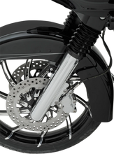 Load image into Gallery viewer, Arlen Ness Fork Legs - Chrome - Deep Cut - Dual Disc 40-502 - Side View