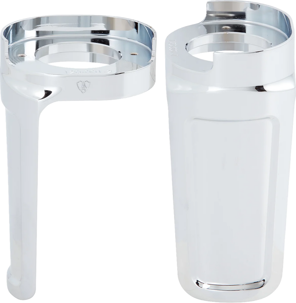 Arlen Ness Method® Fork Guard Cover - Chrome 120-001 - Side View