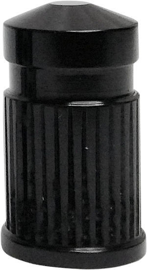 Avon Grips Valve Stem Cap - Round - Black - Anodized SVC-307-ANO - Main Product View