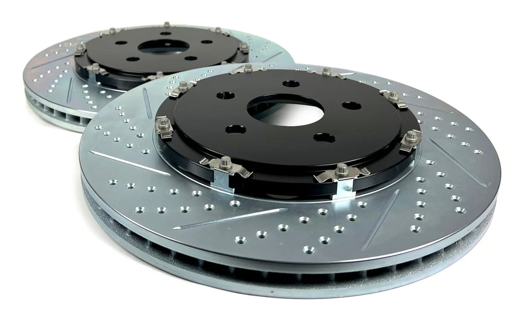 Baer Brake Systems Baer Brakes EradiSpeed+ Rear 2-piece Performance Brake Rotors, SDZ 2302076 - Side View