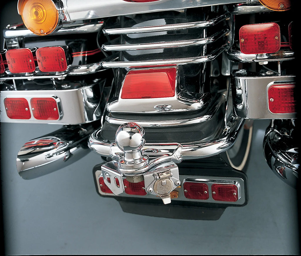 Ball Mount Trailer Hitch Receptacle Kit - Harley Davidson DragSpecialties 725558-BC324 - Side View