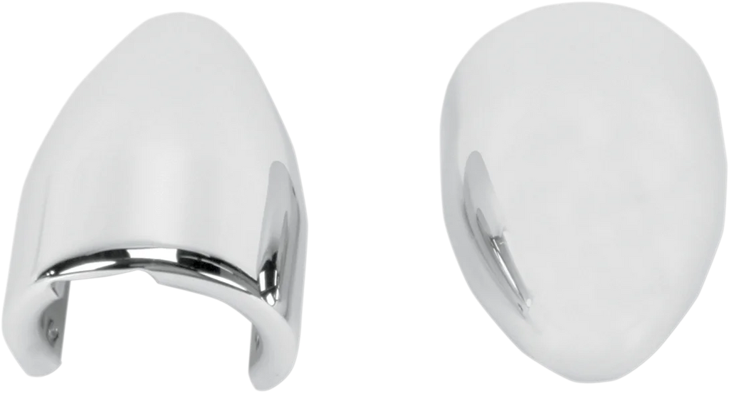 Baron Custom Accessories Fork Bullets/Axle Nut Covers - Chrome BA-7800U - Detail View