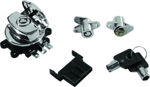 Bikers Choice 99-13 Road King With Hard Bags Chrome Saddlebag Lock Kit