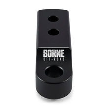 Load image into Gallery viewer, Borne Off-Road CNC Hitch Receiver Shackle 2in Black - Installation View