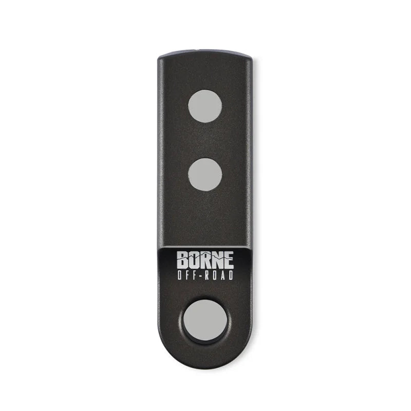 Borne Off-Road CNC Hitch Receiver Shackle 2in Hard Anodized - Side View