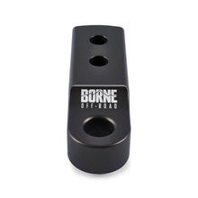 Load image into Gallery viewer, Borne Off-Road CNC Hitch Receiver Shackle 2in Hard Anodized - Detail View