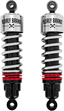 Load image into Gallery viewer, Burly Brand Slammer Plus Shocks - Chrome - FLH B28-1204 - Main Product View