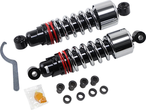 Burly Brand Slammer Plus Shocks - Chrome - FXD B28-1207 - Main Product View