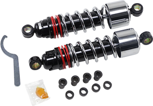 Burly Brand Slammer Plus Shocks - Chrome - XL B28-1205 - Main Product View