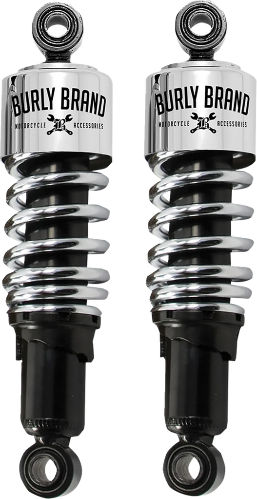 Burly Brand Slammer Shock - Black - 10.5" B28-1200B - Side View