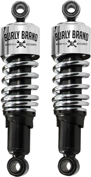 Burly Brand Slammer Shock - Chrome - 10.5" B28-1201 - Main Product View