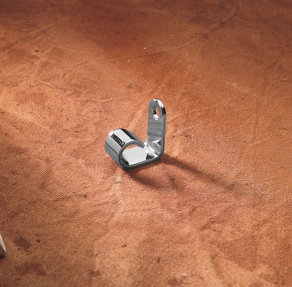 Cable Bracket - Clutch - '80 - '86 - Chrome DragSpecialties 71290 - Side View
