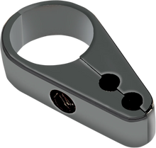 Load image into Gallery viewer, Cable Clamp - Dual Throttle - Die-Cast - 1-1/4" Frame - Black DragSpecialties 11-0275GB - Main Product View