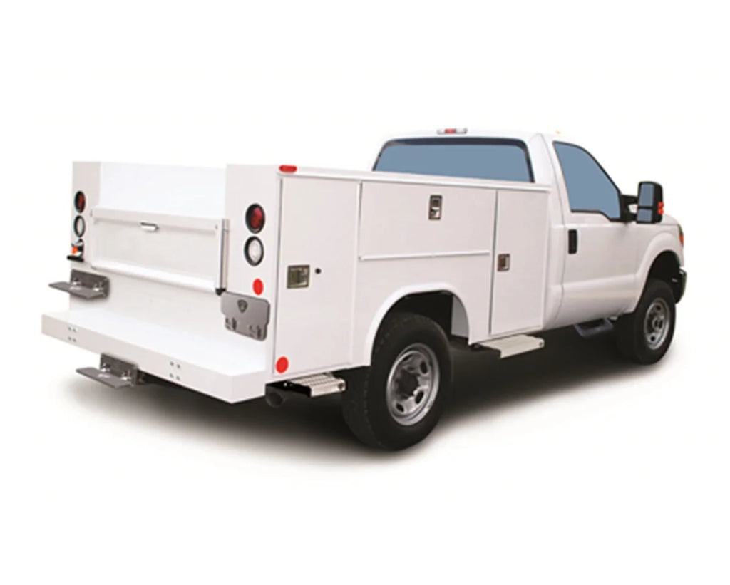 Carr Mega Step; Hitch Mount; XM4 Mechanical Matte Finish; Single 190015 - Back View