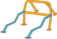 Load image into Gallery viewer, Chassis Engineering Pro Street Side Bar Kit 1-3/4 x 0.134 DOM C/E3213