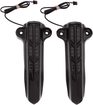 Ciro Forkini Lower Leg Covers - Gloss Black - With LEDs 43003 - Main Product View
