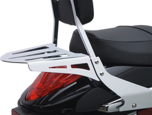 Load image into Gallery viewer, Cobra Sissy Bar Luggage Rack - Chrome - Laser-cut 02-3606 - Side View