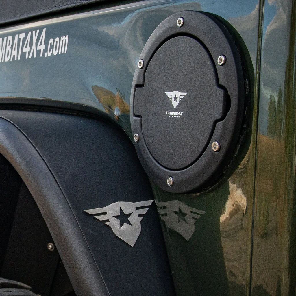 Combat Off Road Jeep JK/JKU Fuel Door Cover 15-1070 - Side View