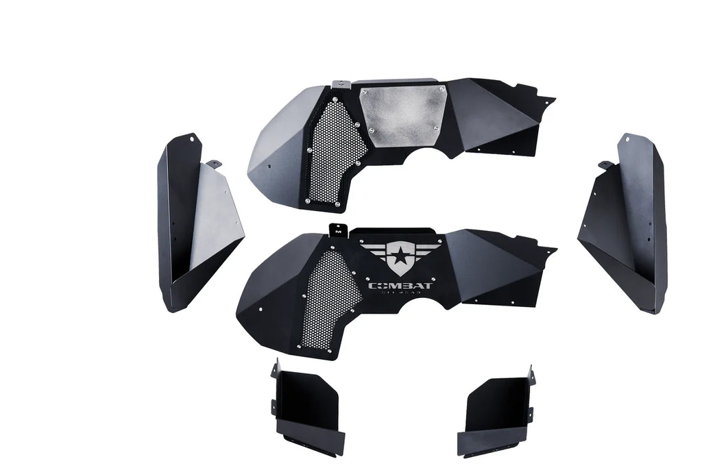 Combat Off Road Jeep JT Gladiator Aluminum Inner Fender Liners - Front Pair 35-1066 - Side View