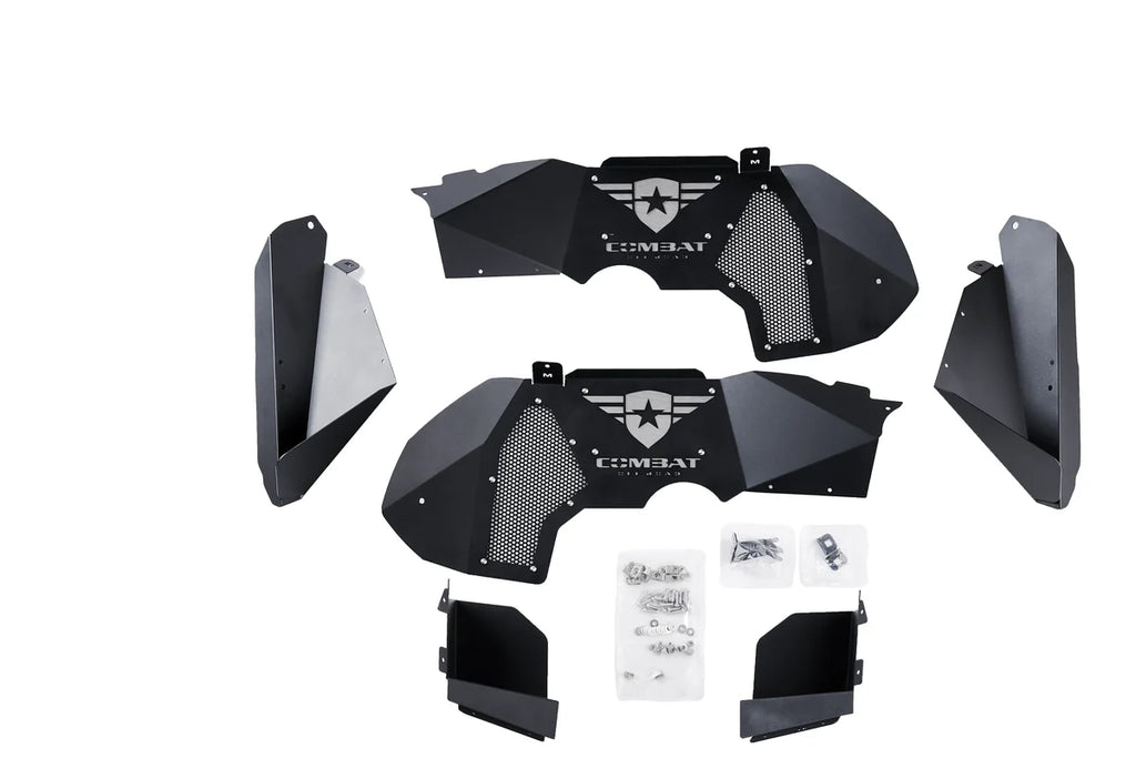 Combat Off Road Jeep JT Gladiator Aluminum Inner Fender Liners - Front Pair 35-1066 - Back View