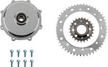 Load image into Gallery viewer, Conversion Sprocket Kit - Chrome - '17-'23 DragSpecialties 201408 - Main Product View