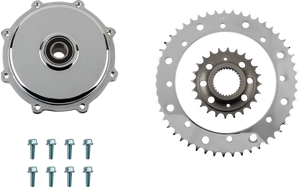 Conversion Sprocket Kit - Chrome - '17-'23 DragSpecialties 201408 - Main Product View