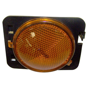 Crown Automotive Jeep Replacement Amber Side Marker Light, Left Front, w/ Clear Bulb for Jeep JK Wrangler 55078145AA