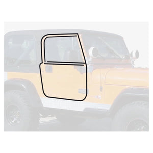 Crown Automotive Jeep Replacement Door Seal Master Kit 76-86 CJ-7, CJ-8 & 87-95 YJ Wrangler w/ Full Steel Doors 55176222MK