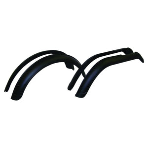 Crown Automotive Jeep Replacement Fender Flare Set, Left & Right, Front & Rear, Black Textured J8997109