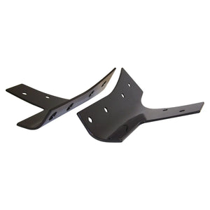 Crown Automotive Jeep Replacement Left and Right Windshield Reinforcement Brackets; Black Primed Finish 55395578K