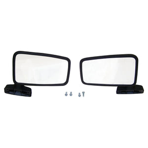 Crown Automotive Jeep Replacement Mirror Set for Jeep 87-93 YJ w/ Full Hard Doors & 87-90 XJ, MJ w/o Remote Mirror 55027207K