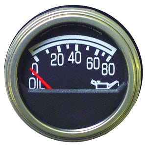 Crown Automotive Jeep Replacement Oil Pressure Gauge for 1976-86 Jeep CJ-5, CJ-7, CJ-8, Fits in a 2" Hole J5750279