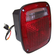 Load image into Gallery viewer, Crown Automotive Jeep Replacement Rt. Tail Lamp w/ Black Body, w/ License Lamp Window for 1976-80 Jeep CJ-5, CJ-7 J5457198