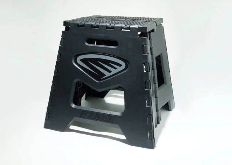 Cycra Fold Up Motostand - Black/Black - Side View