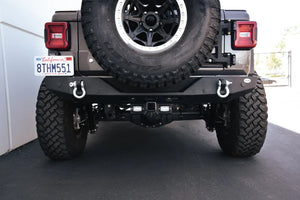 DV8 Offroad 07-21 Jeep Wrangler (JK/JL) Bolt-On Hitch w/ Lights - Main Product View