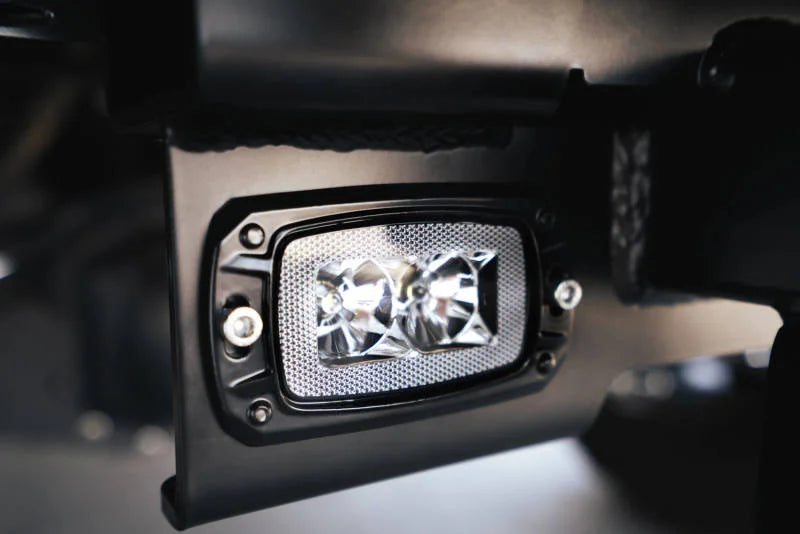 DV8 Offroad 07-21 Jeep Wrangler (JK/JL) Bolt-On Hitch w/ Lights - Installation View