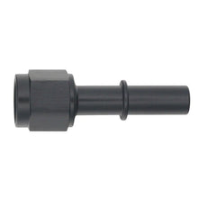 Load image into Gallery viewer, DeatschWerks 6AN Female Flare Swivel to 3/8in Male EFI Quick Disconnect - Anodized Matte Black - Main Product View