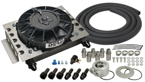Derale 15 Row Atomic Cool Plate & Fin Remote Engine Oil Cooler Kit, -8AN 15450 - Main Product View